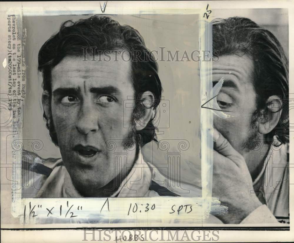 1969 Press Photo Race car driver David Hobbs - pis01229- Historic Images