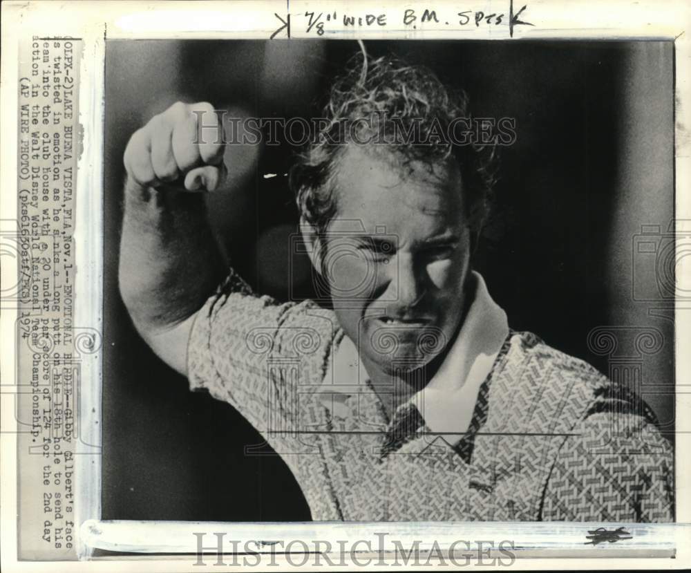 1974 Press Photo Gibby Gilbert, Walt Disney World National golf Team tourney, FL- Historic Images