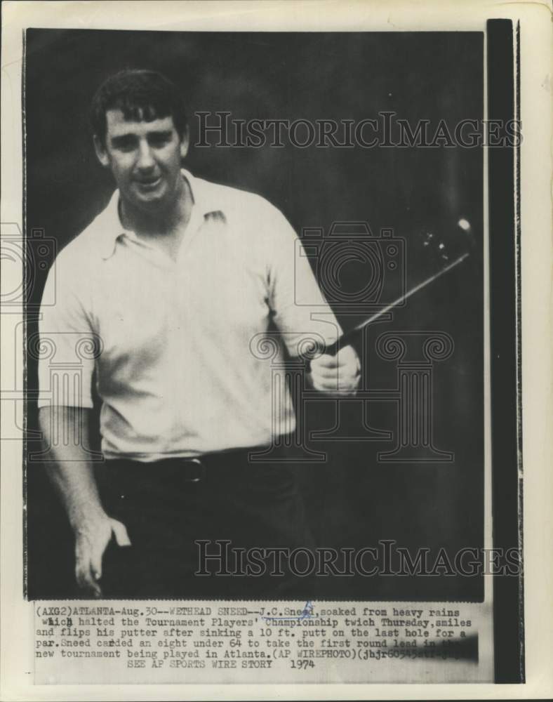 1974 Press Photo Golfer J.C. Snead, Tournament Player&#39;s Championship, Atlanta- Historic Images