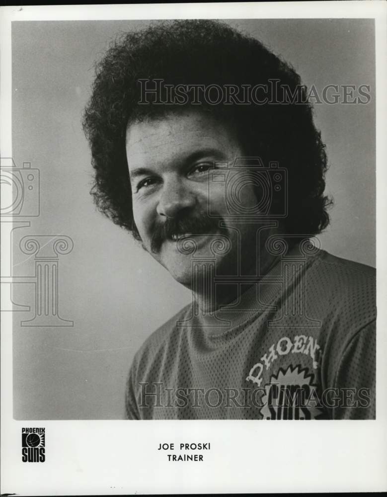 1974 Press Photo Trainer Joe Proski, Basketball, Phoenix Suns - pis01538- Historic Images