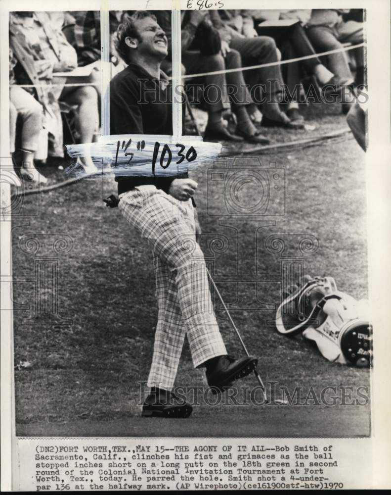 1970 Press Photo Golfer Bob Smith, Colonial National Invitation Tournament, TX- Historic Images