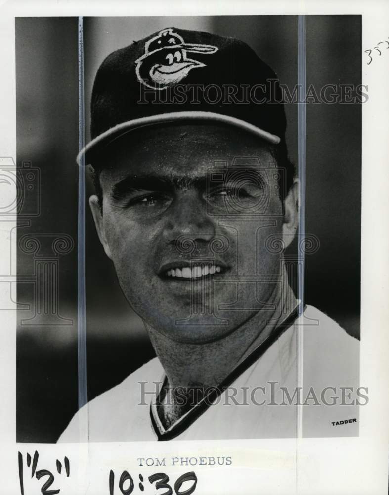 1969 Press Photo Baseball player Tom Phoebus - pis01595- Historic Images