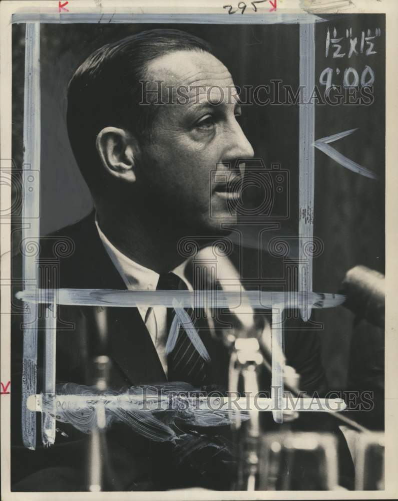 1966 Press Photo National Football League Commissioner Pete Rozelle, Conference- Historic Images