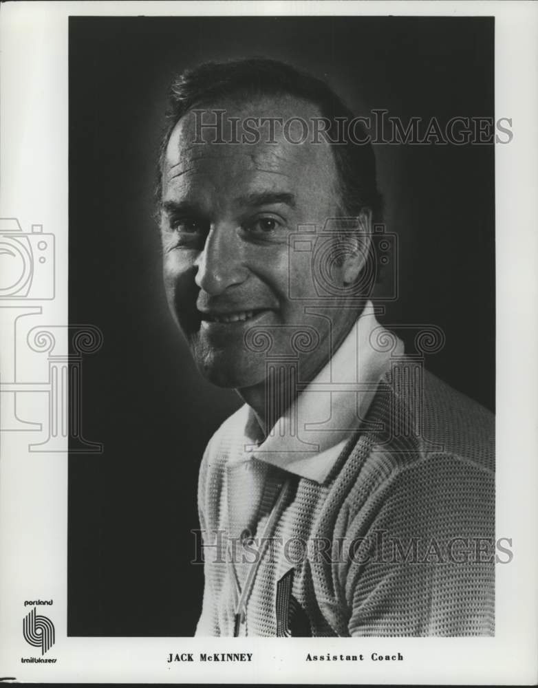 1977 Press Photo Jack McKinney, Portland Trail Blazer Assistant Basketball Coach- Historic Images