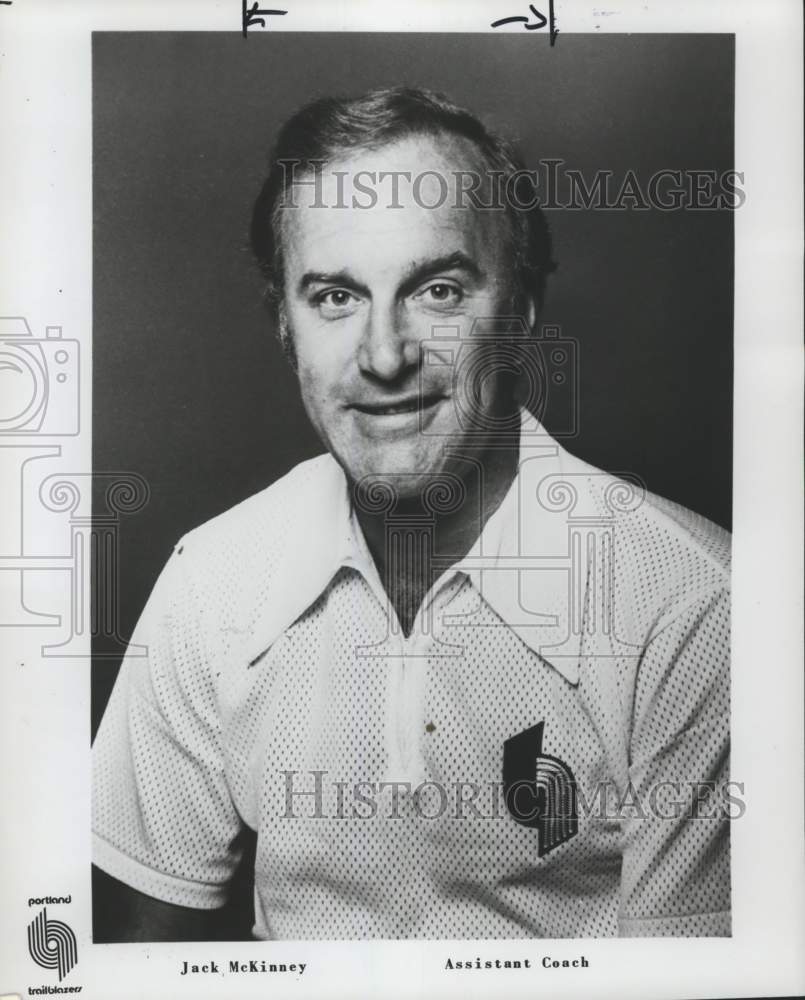 1976 Press Photo Jack McKinney, Portland Trail Blazer Assistant Basketball Coach- Historic Images