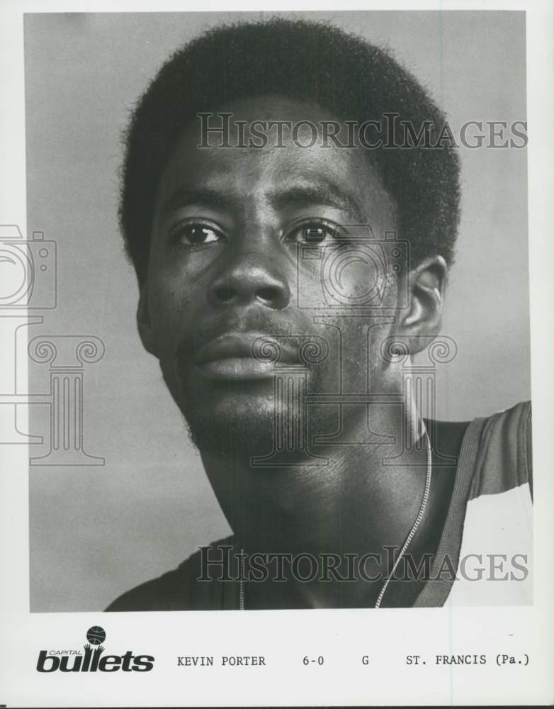 1973 Press Photo Capital Bullets' Basketball player Kevin Porter - pis01783- Historic Images