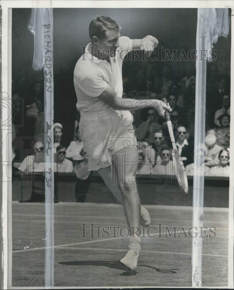 1956 Press Photo Hamilton Richardson, Wimbledon Tennis Championships, London- Historic Images
