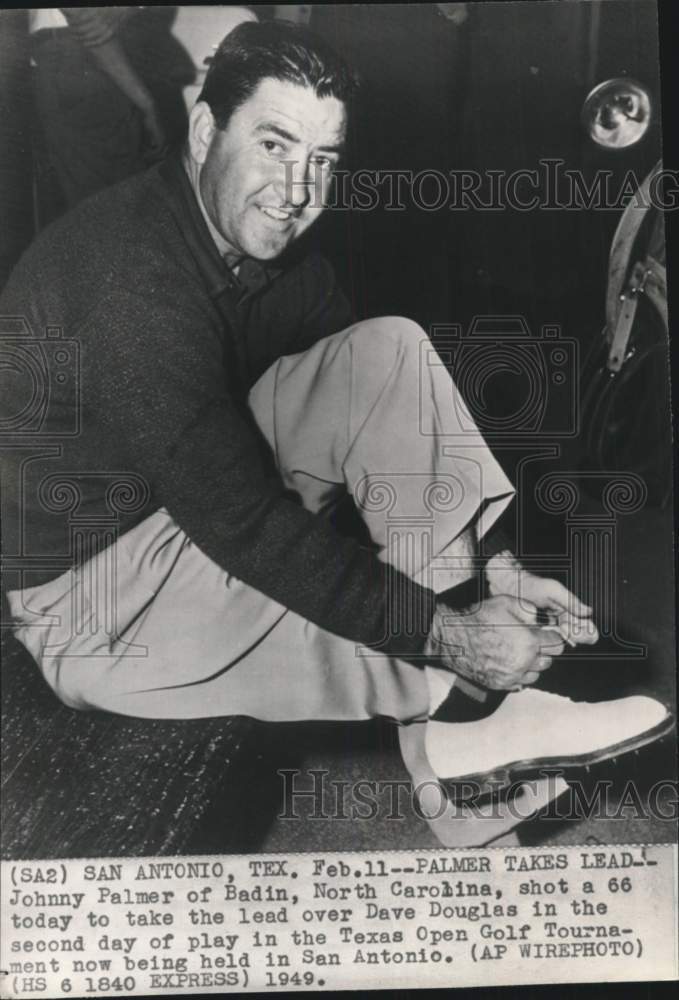 1949 Press Photo Golfer Johnny Palmer, Texas Open Golf Tournament, San Antonio- Historic Images