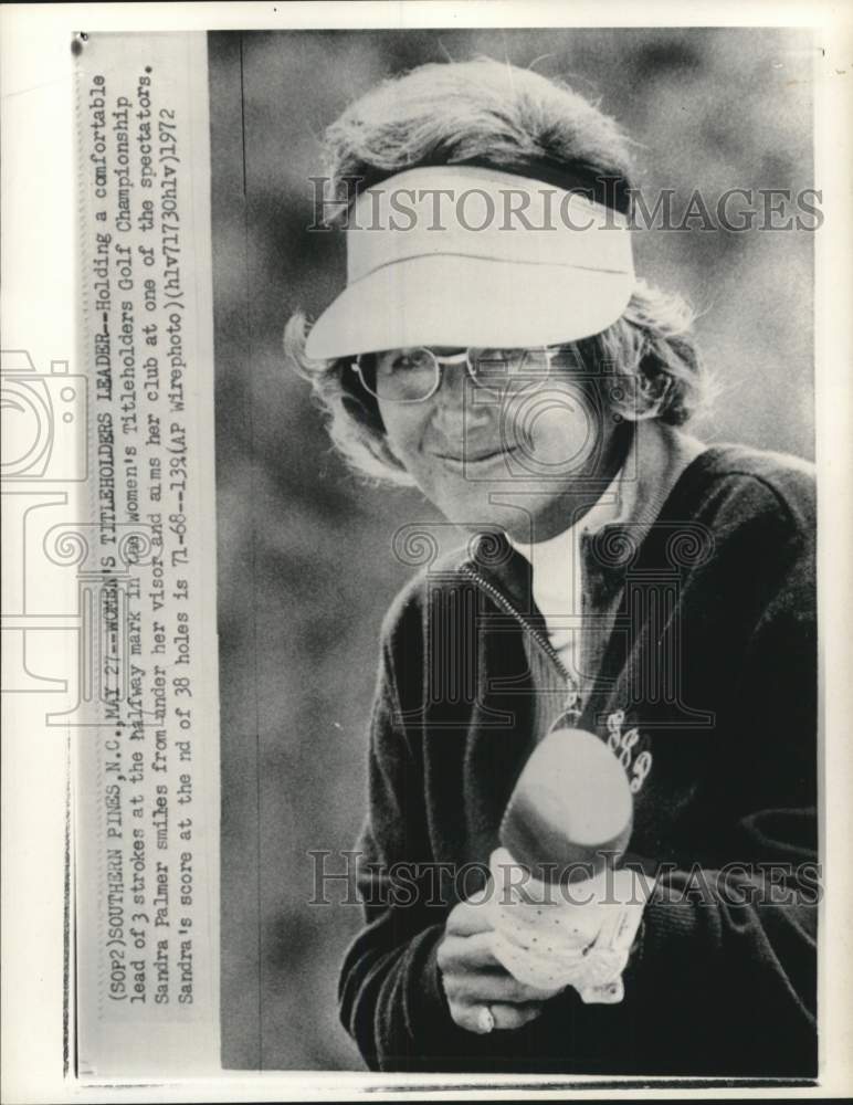 1972 Press Photo Sandra Palmer, Women&#39;s Titleholders Golf Championship, NC- Historic Images