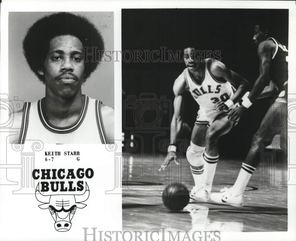 1976 Press Photo Basketball player Keith Starr, Chicago Bulls guard - pis02336- Historic Images