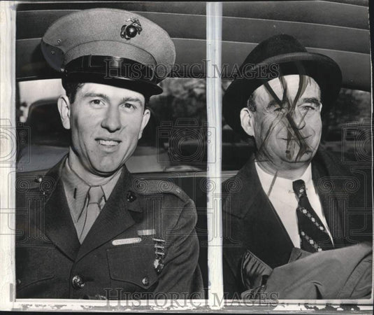 1956 Press Photo Track Athlete Wes Santee & Charles P. Grimes - pis02366- Historic Images