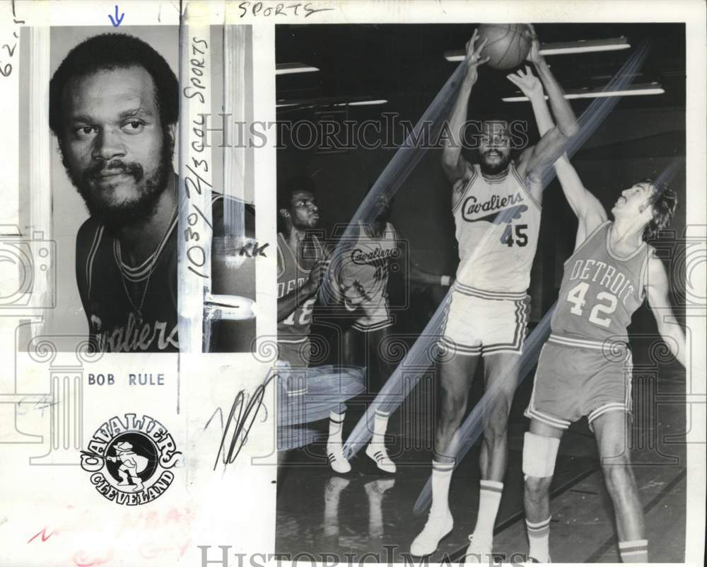 1973 Press Photo Bob Rule, Cleveland Cavaliers Basketball Player - pis02369- Historic Images