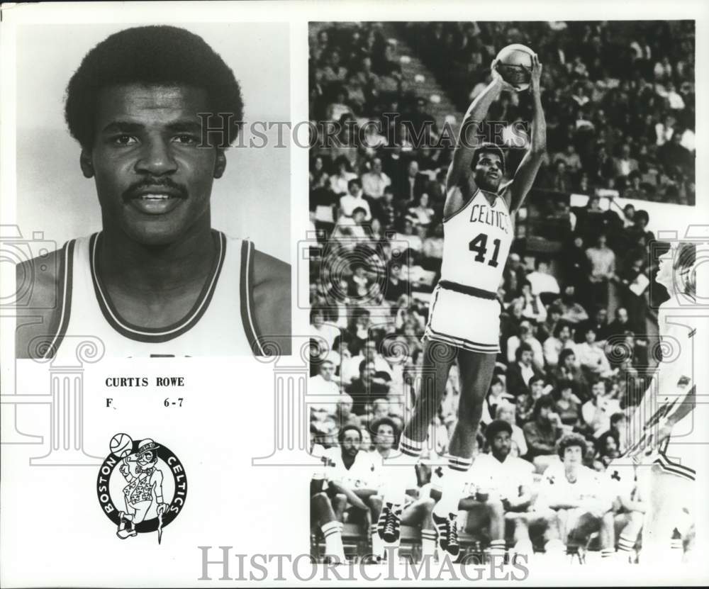 1977 Press Photo Curtis Rowe of Boston Celtics Basketball - pis02401- Historic Images
