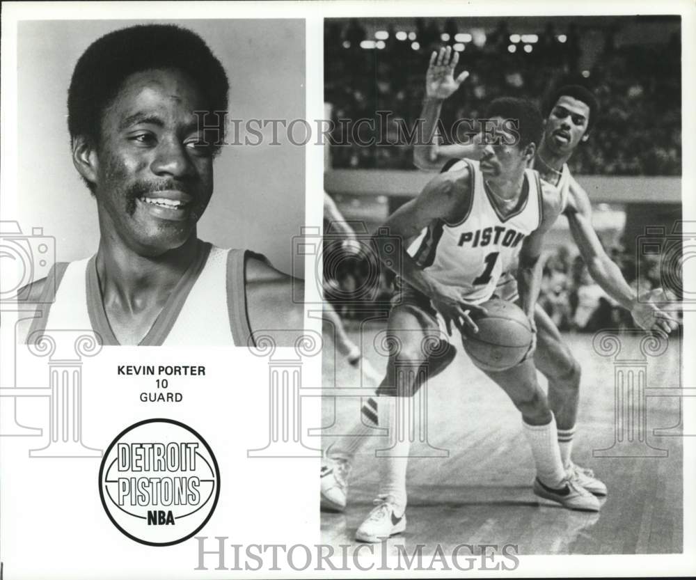 1977 Press Photo Kevin Porter, Detroit Pistons Basketball Player - pis02470- Historic Images