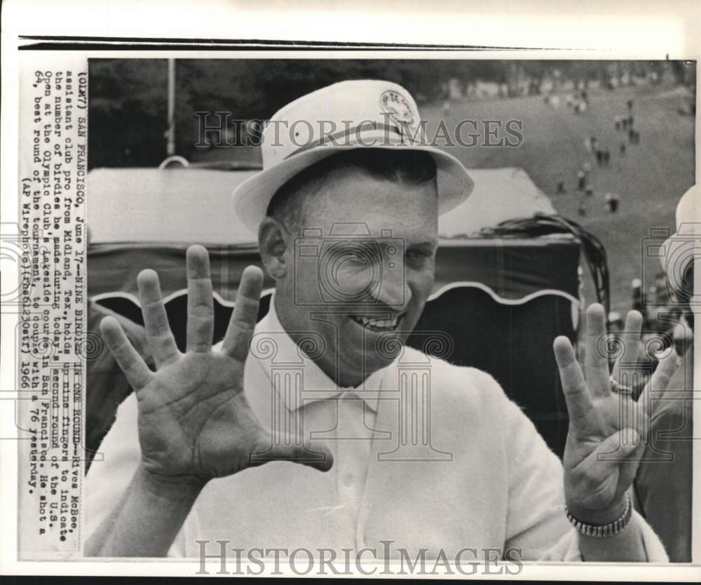 1966 Press Photo Assistant club pro golfer Rives McBee, United States Open, CA- Historic Images