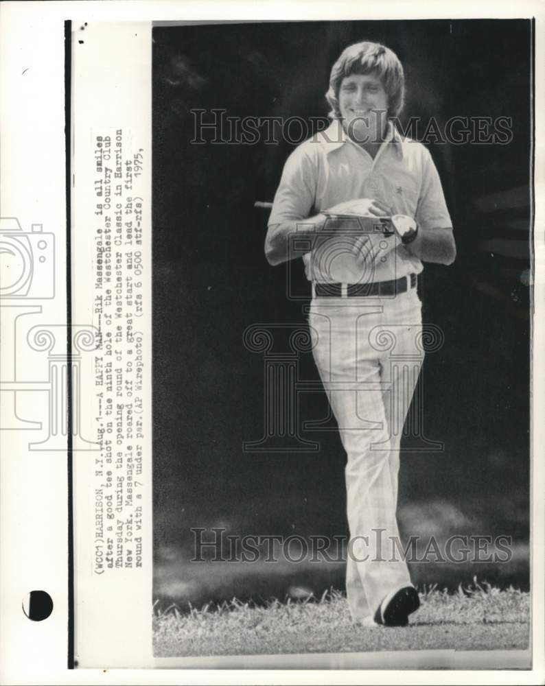 1975 Press Photo Golfer Rik Massengale, Westchester Classic, Country Club, NY- Historic Images