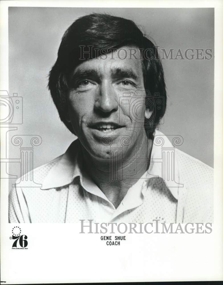 1976 Press Photo Philadelphia 76ers&#39; basketball Gene Shue - pis02874- Historic Images
