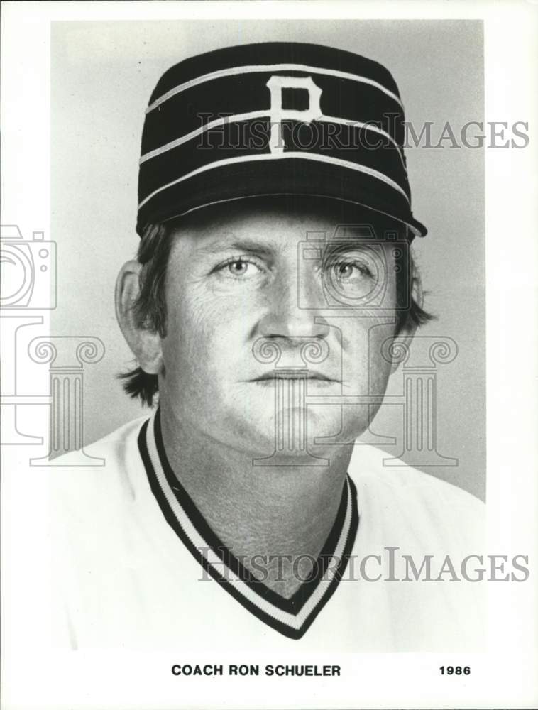1986 Press Photo Portrait of baseball Ron Schueler - pis02880- Historic Images