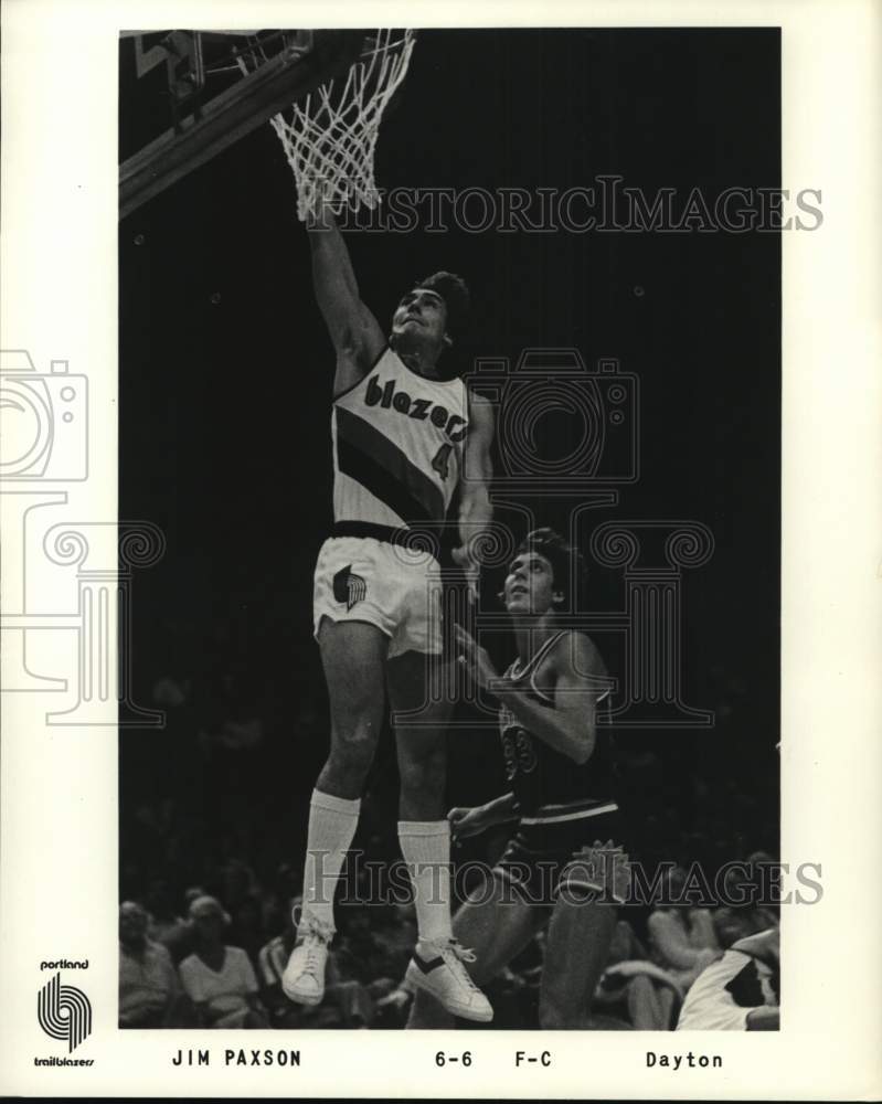 1978 Press Photo Portland Trailblazers' forward Jim Paxson during game- Historic Images