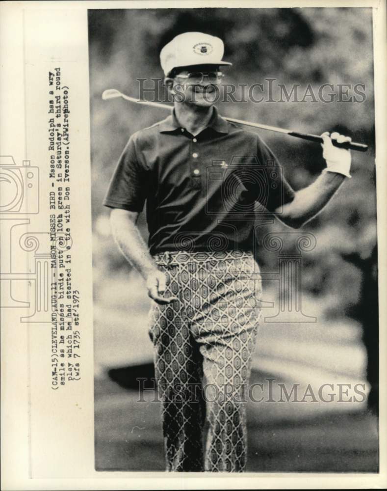 1973 Press Photo Golfer Mason Rudolph - pis03271- Historic Images