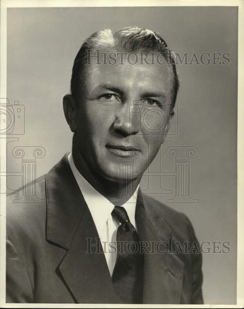 1955 Press Photo Baylor&#39;s head coach George Sauer - pis03421- Historic Images