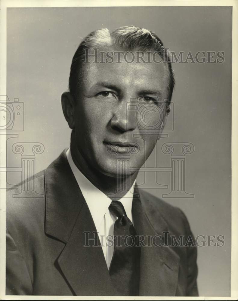 1955 Press Photo Baylor's head coach George Sauer - pis03421- Historic Images
