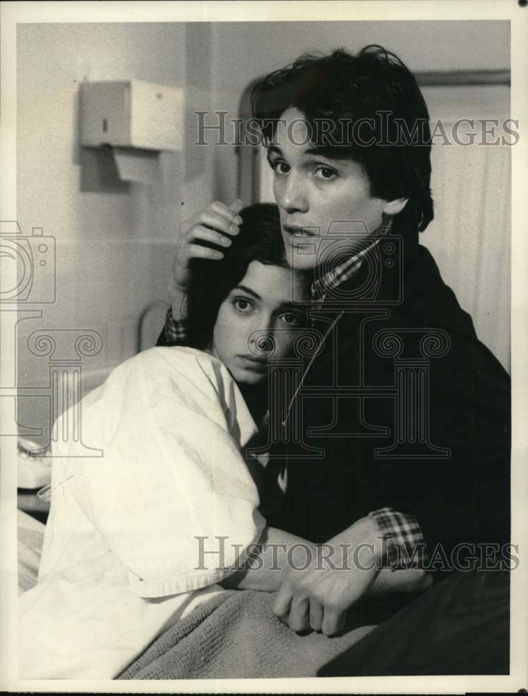 1978 Press Photo Scott Colomby &amp; Kathleen Beller, &quot;Are You in the House Alone?&quot;- Historic Images