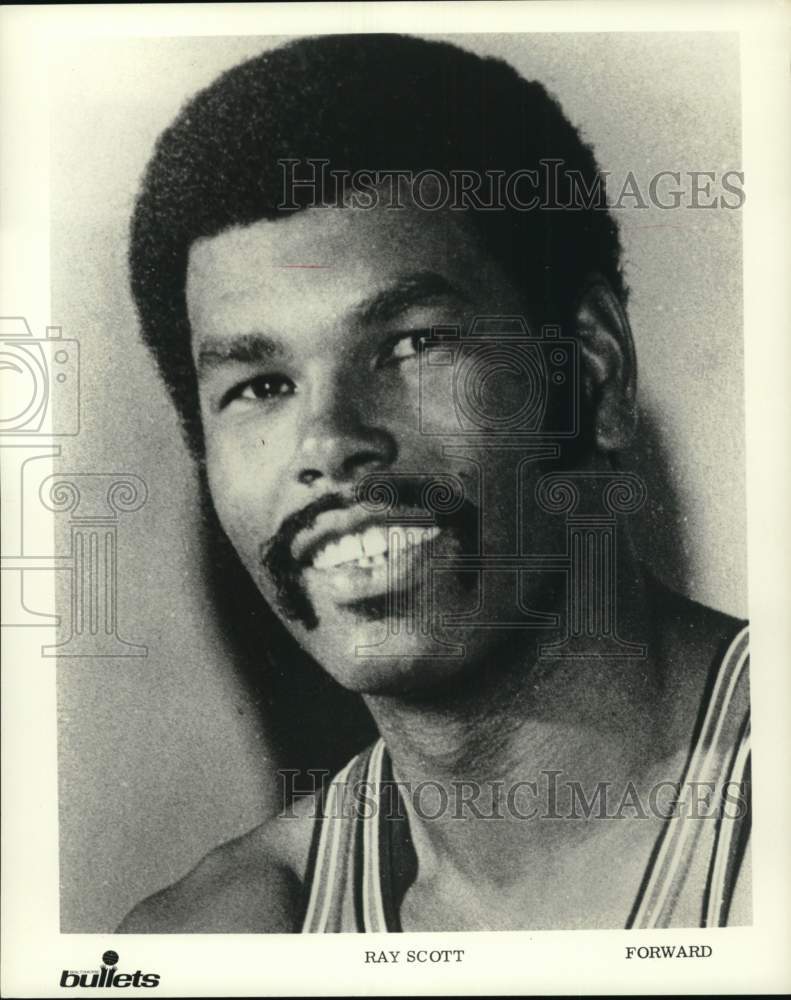 1969 Press Photo Portrait of Baltimore Bullets' basketball player Ray Scott- Historic Images