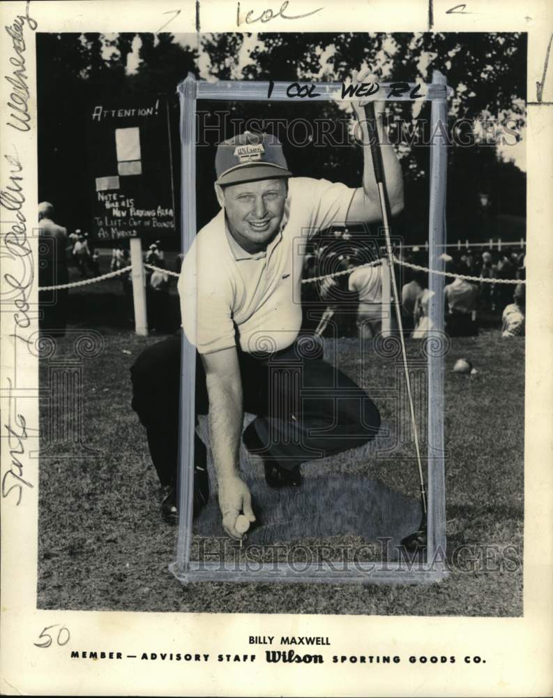 1961 Press Photo Golfer Billy Maxwell - pis03647- Historic Images