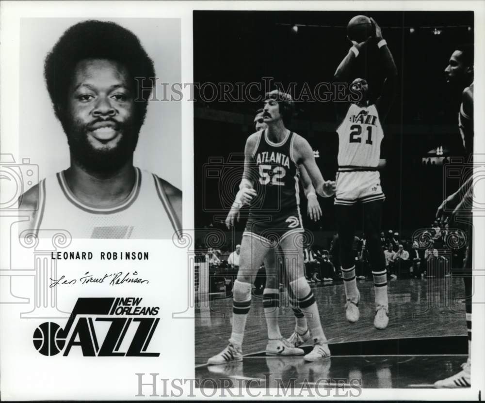 1978 Press Photo New Orleans Jazz Basketball player Leonard "Truck" Robinson- Historic Images