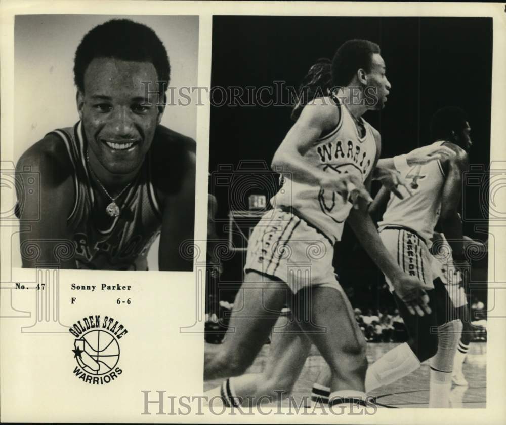 1976 Press Photo Golden State Warriors Basketball player Sonny Parker- Historic Images