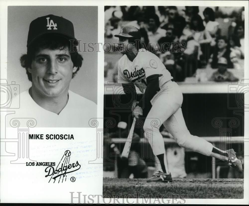 1983 Press Photo Los Angeles Dodgers Baseball player Mike Scioscia - pis04268- Historic Images