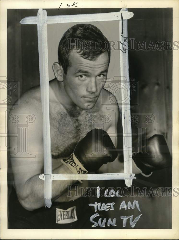 1959 Press Photo Boxer Ingemar Johansson stars in "The Killers" - pis04474- Historic Images