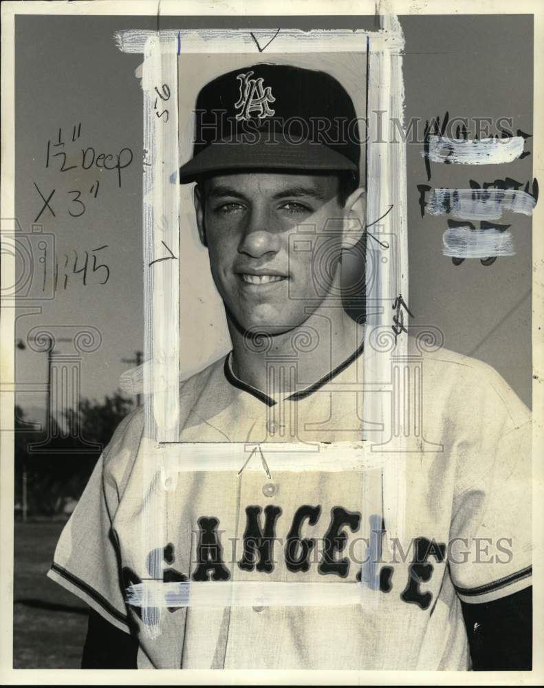1965 Press Photo Portrait of California Angels&#39; baseball player Jay Johnstone- Historic Images