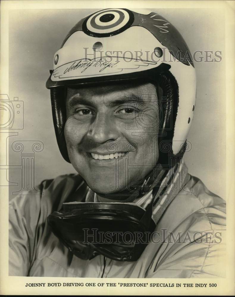 1968 Press Photo Portrait of auto racer Johnny Boyd - pis04548- Historic Images