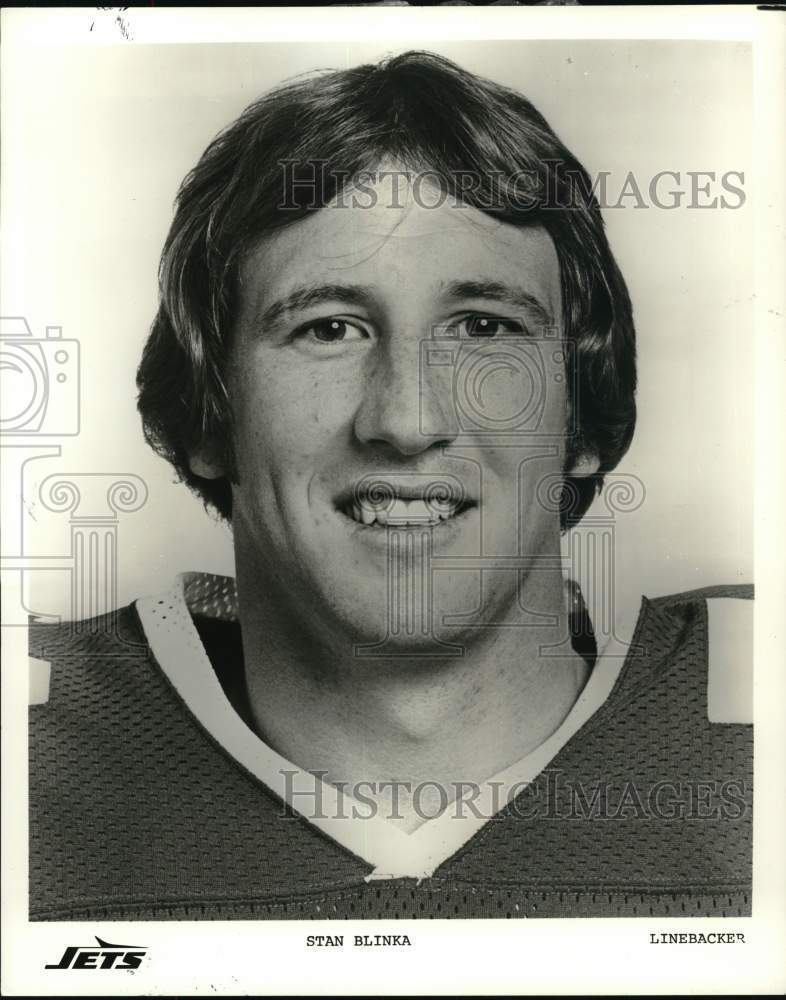 1979 Press Photo Portrait of New York Jets' football player Stan Blinka- Historic Images