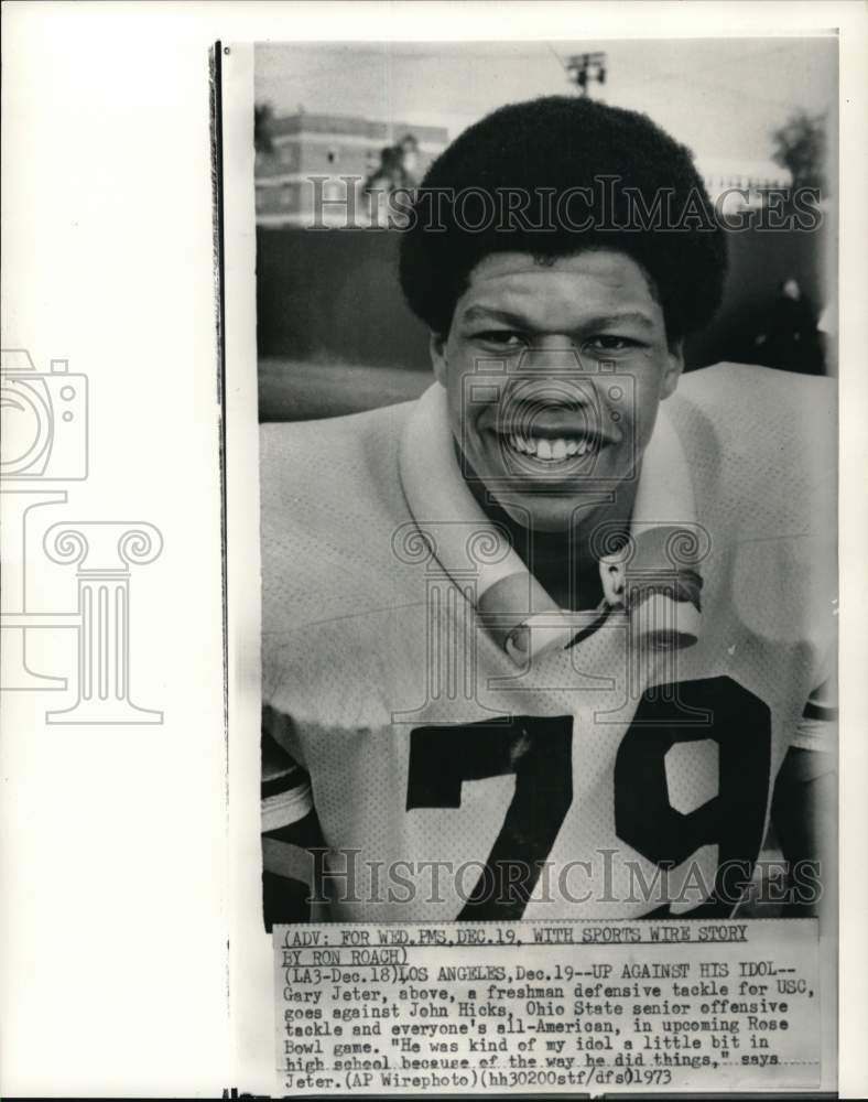 1973 Press Photo University of Southern California&#39;s Gary Jeter, Los Angeles- Historic Images