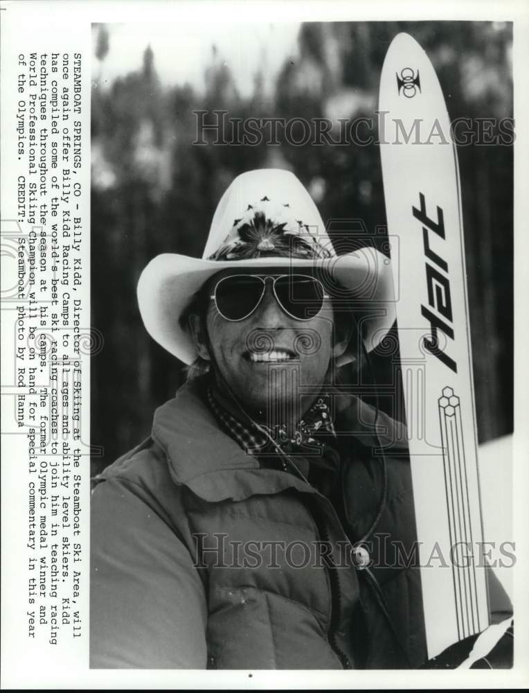 1983 Press Photo Director of Skiing Billy Kidd, Steamboat Springs, Colorado- Historic Images