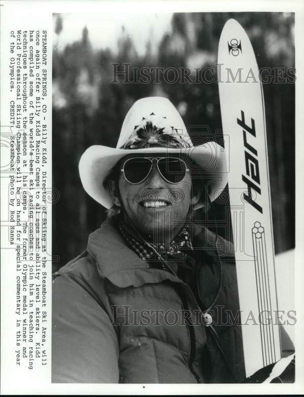 1983 Press Photo Director of Skiing Billy Kidd, Steamboat Springs ...