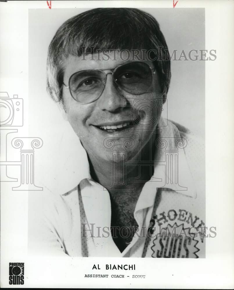 1977 Press Photo Phoenix Suns' Assistant Coach Al Bianchi - pis05000- Historic Images