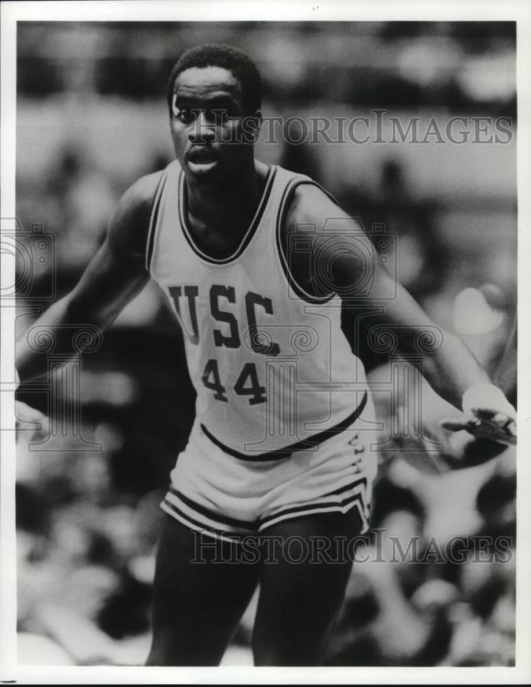 1982 Press Photo University of Southern California's center Ken Johnson- Historic Images