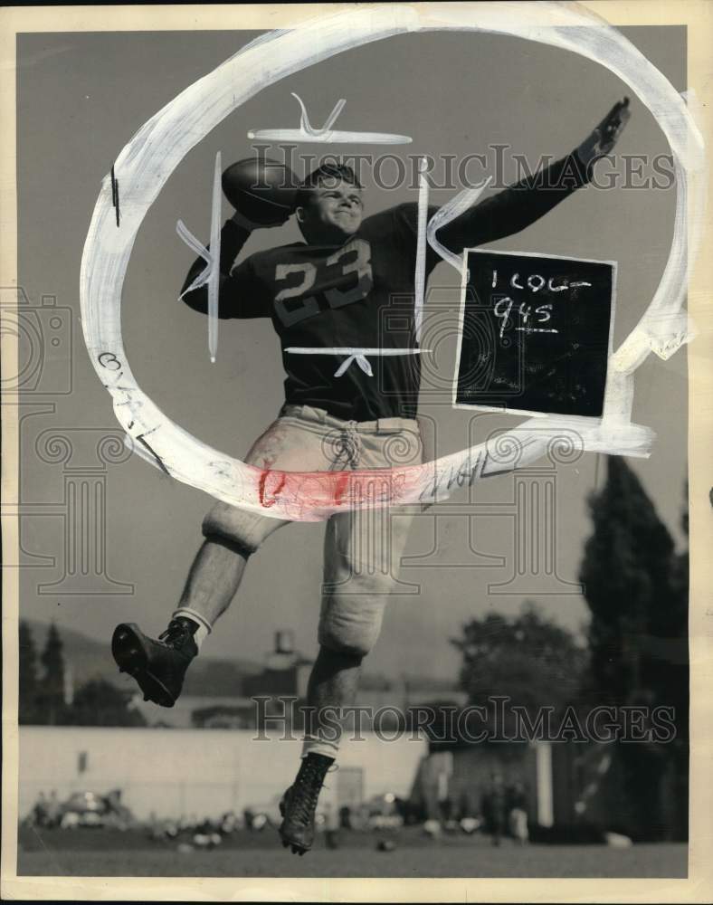 1946 Press Photo Football player Charles Erb Jr. - pis05044- Historic Images
