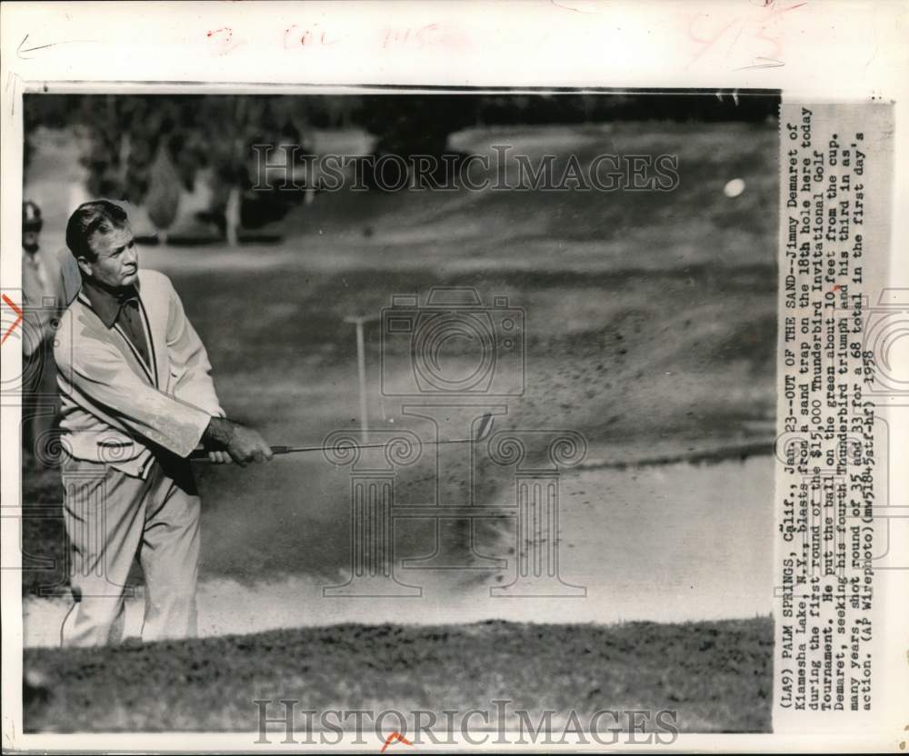 1958 Press Photo Jimmy Demaret, Thunderbird Invitational Golf Tournament, CA- Historic Images