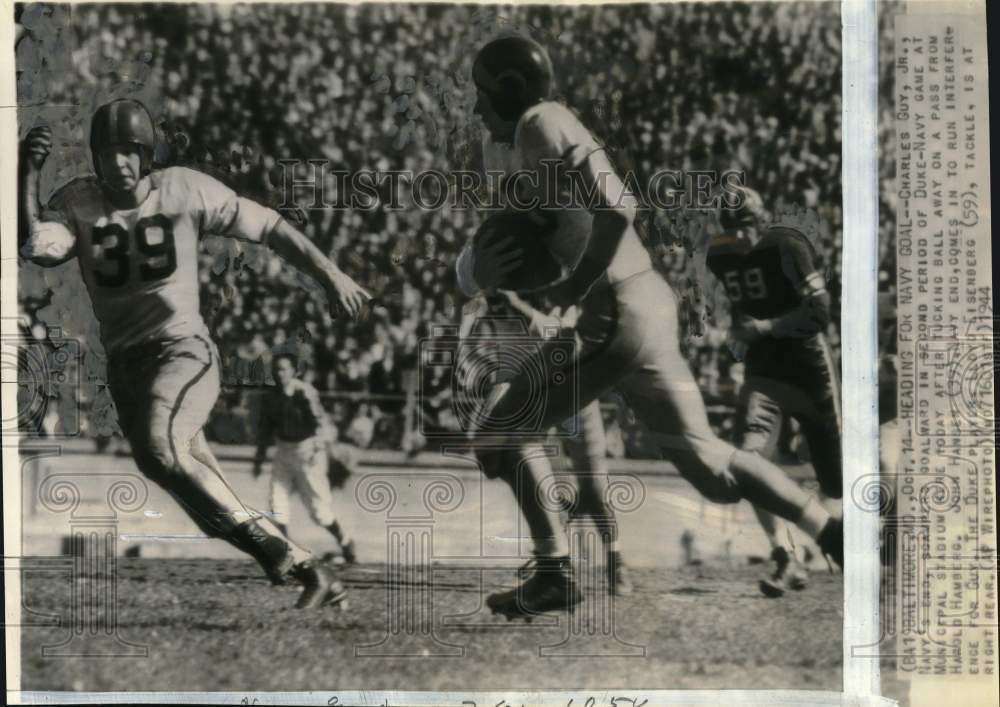 1944 Press Photo Duke University & Navy's football game, Baltimore, Maryland- Historic Images