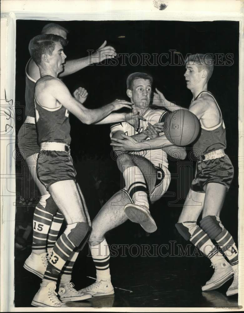 1964 Press Photo Elma &amp; Marquette, State Class A High School Basketball, WA- Historic Images