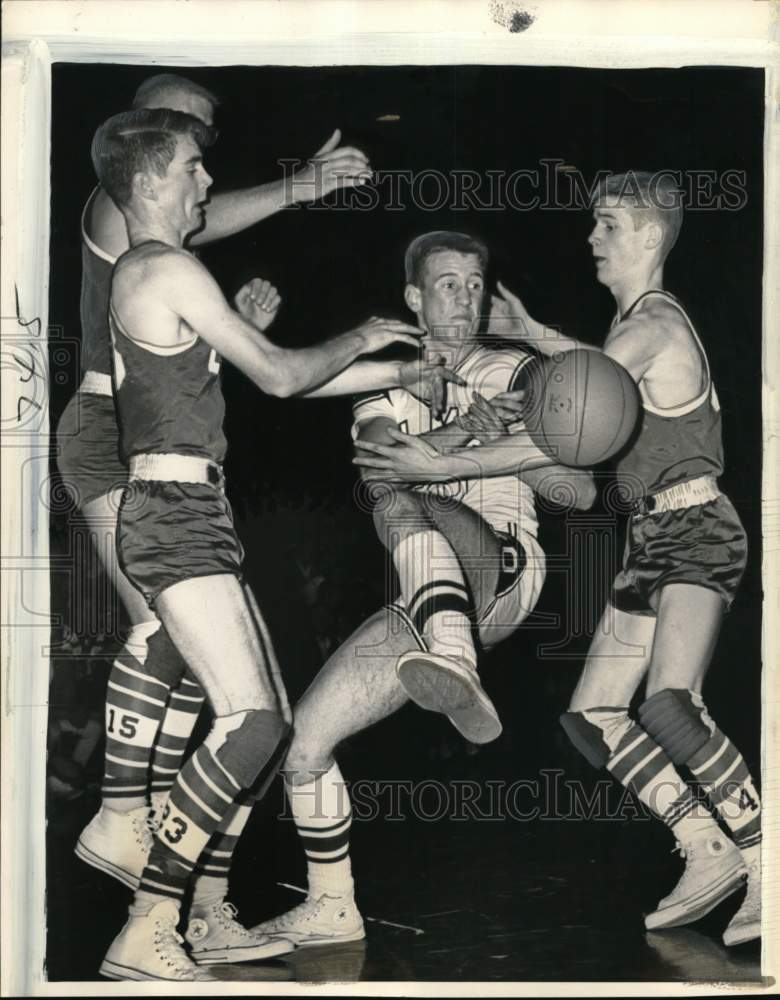 1964 Press Photo Elma & Marquette, State Class A High School Basketball, WA- Historic Images