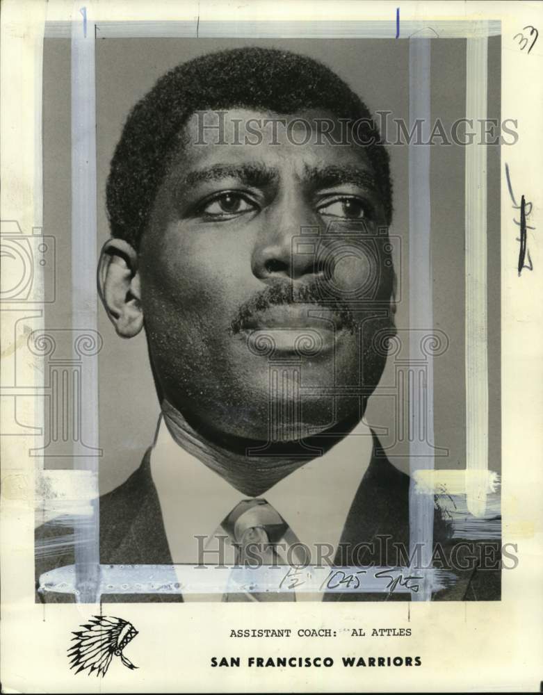 1968 Press Photo San Francisco Warriors' assistant Al Attles - pis05796- Historic Images