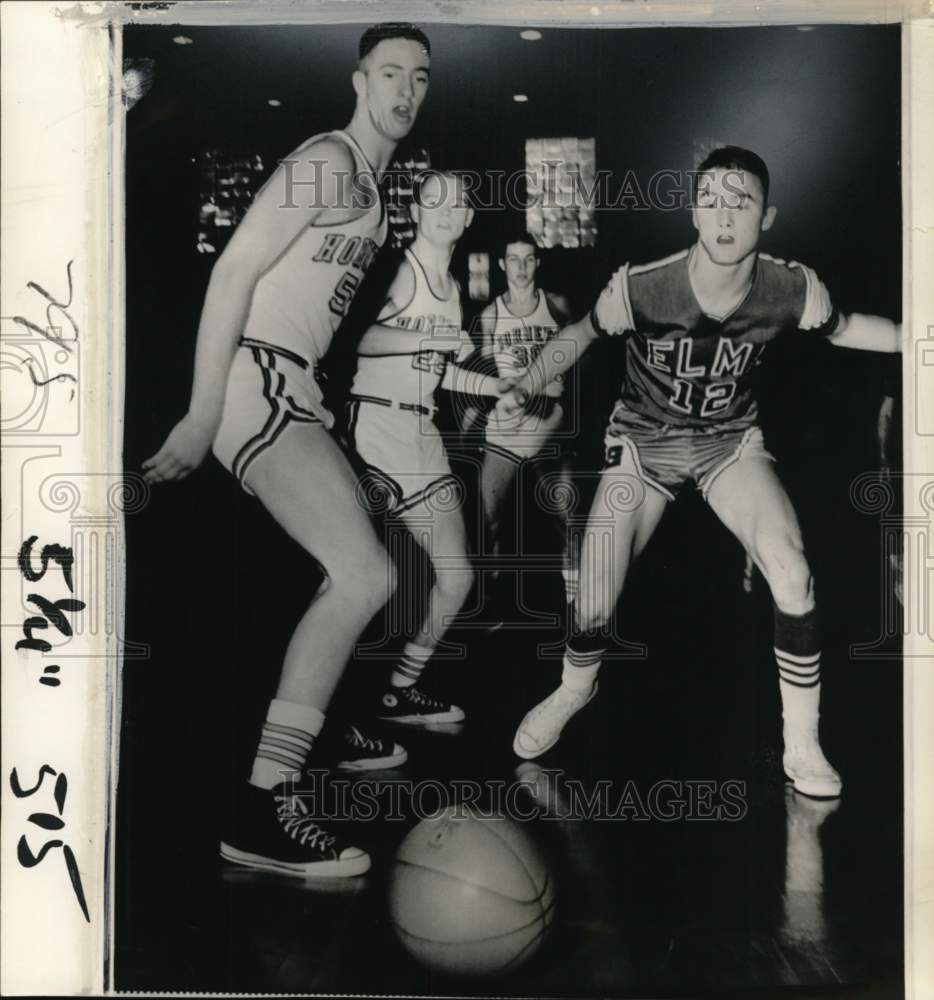 1965 Press Photo Oroville vs. Elma, State Class A High School Basketball, WA- Historic Images
