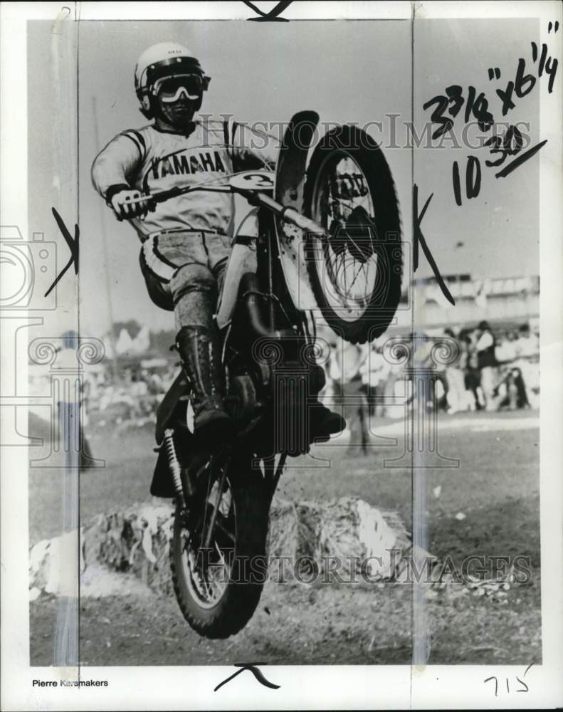 1978 Press Photo Cyclist Pierre Karsmakers, Trans-AMA Motocross Championship, WA- Historic Images