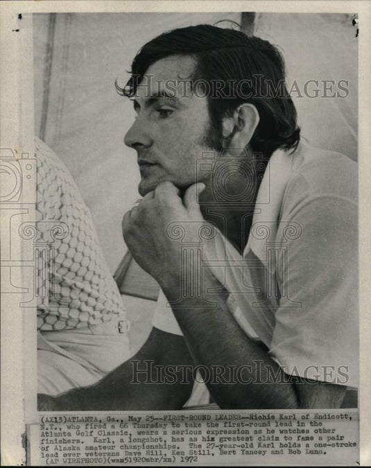1972 Press Photo Golfer Richie Karl, Atlanta Golf Classic, Georgia - pis05960- Historic Images